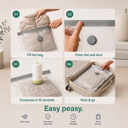 FurMi™ Travel Compression Bags.
