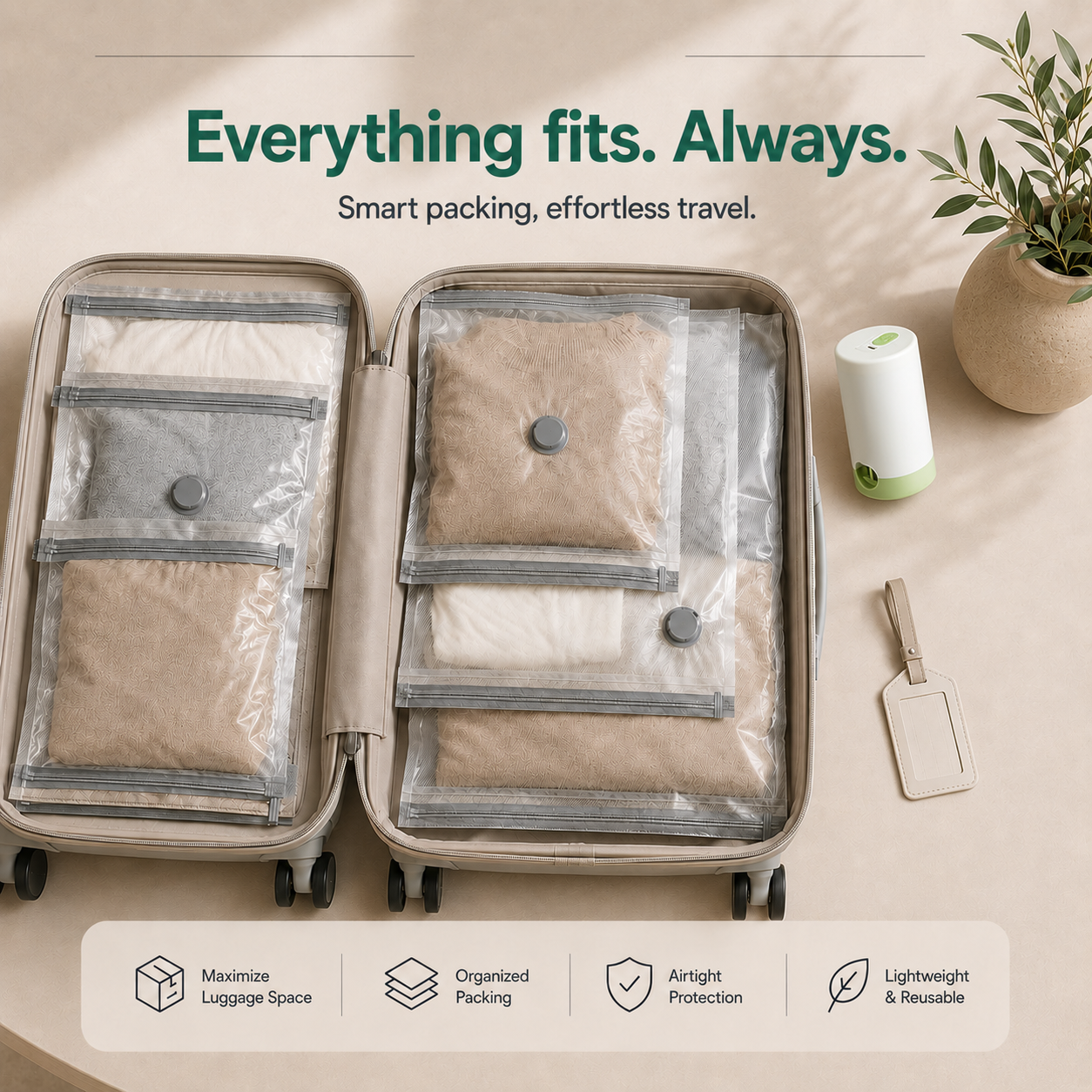 FurMi™ Travel Compression Bags.